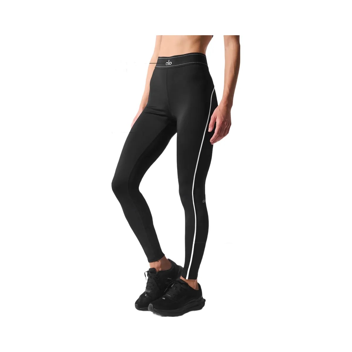Alo Women's Airlift High-Waist Suit Up Legging - Black/White - HypeFly India View 1