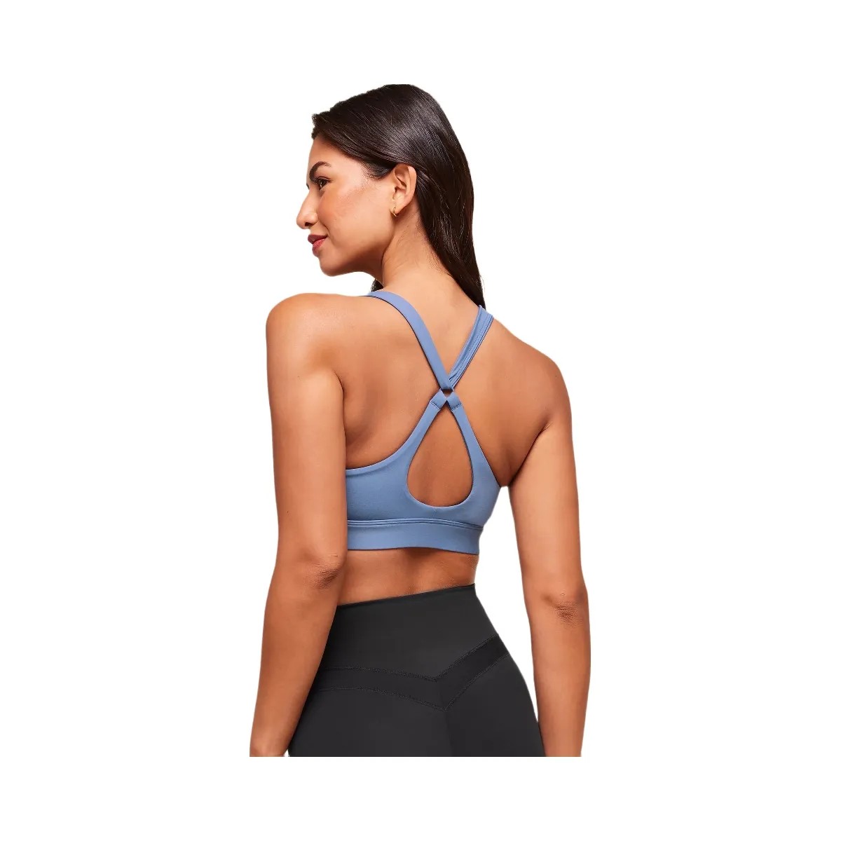 Gymshark Peek A Boo Sports Bra - Worn Blue - HypeFly India View 2