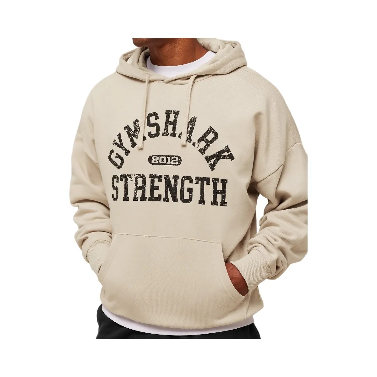 Gymshark 2012 Strength Hoodie - Pebble Grey - HypeFly India View 4