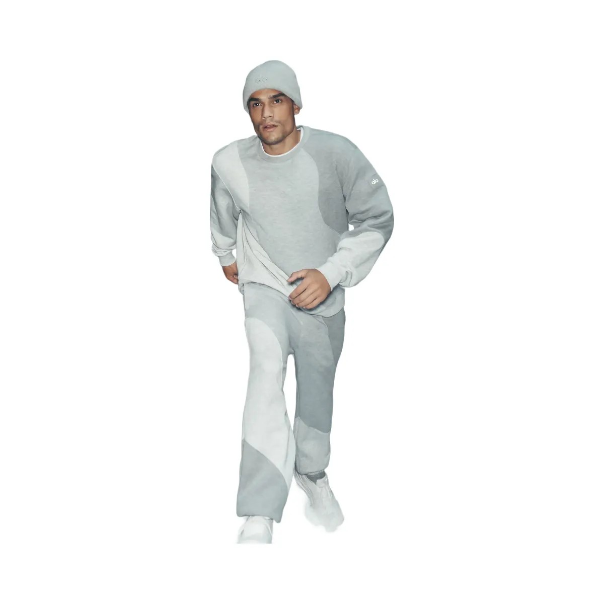 Alo Men's Make Waves Sweatpant - Athletic Heather Grey Tonal - HypeFly India View 6