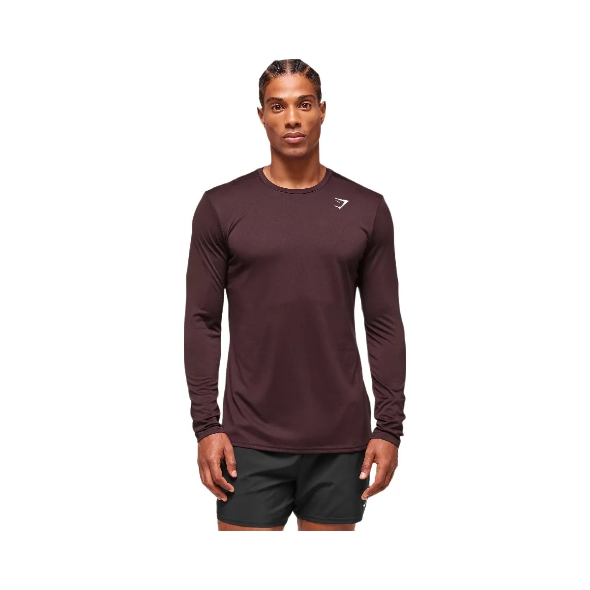 Gymshark Arrival Long Sleeve T-Shirt - Cherry Purple - HypeFly India View 3