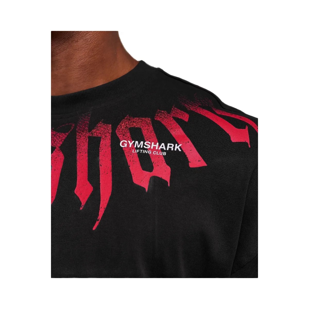 Gymshark Fade Graphic Long Sleeve T-Shirt - GS Black - HypeFly India View 3