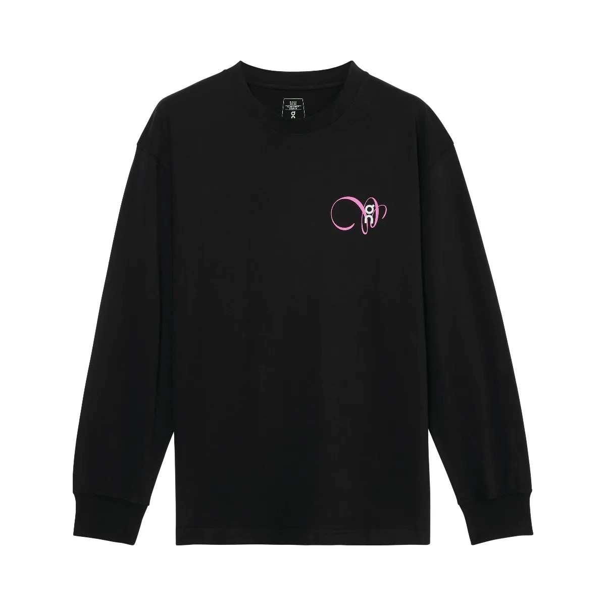 On Club Long-T Graphic Black - HypeFly India View 1