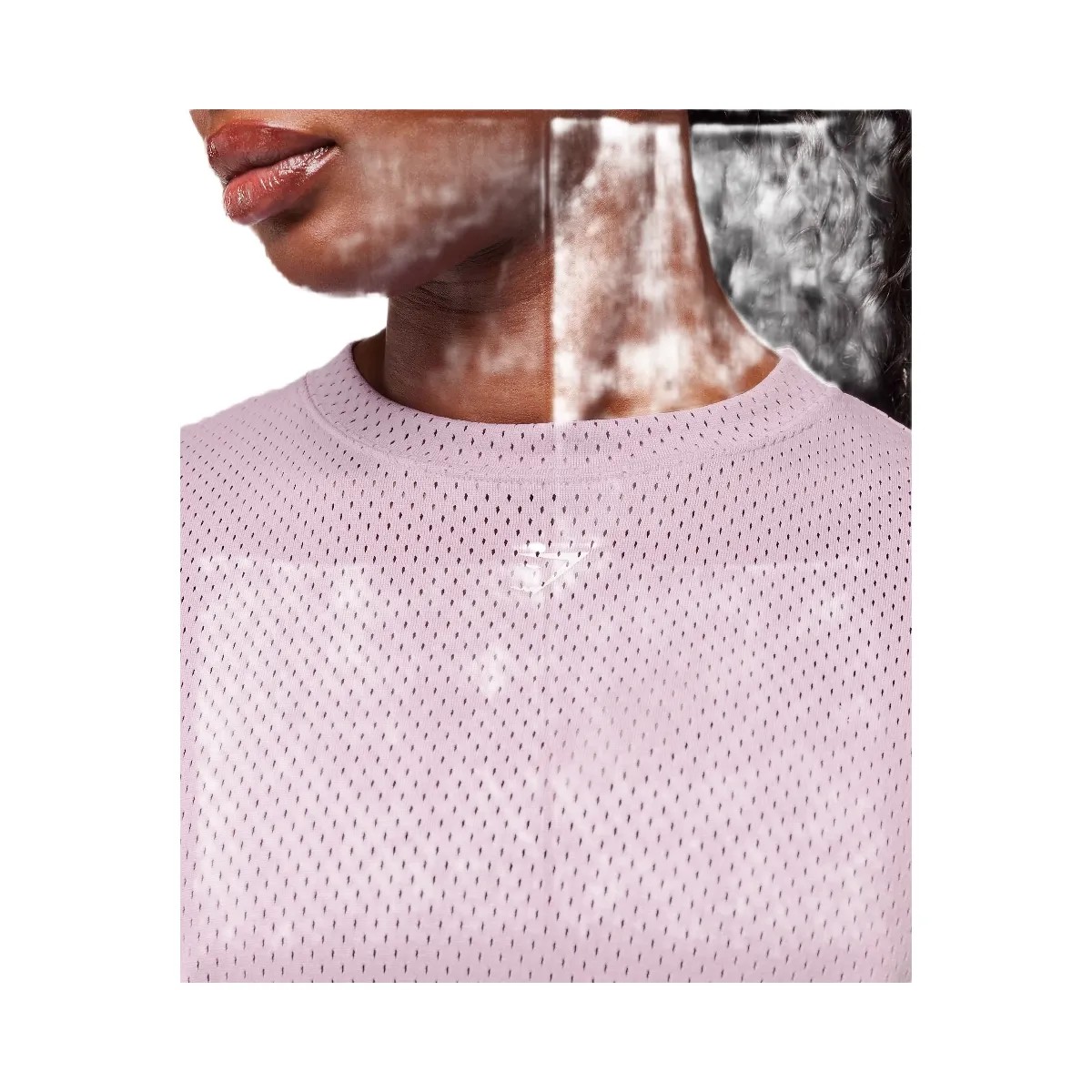 Gymshark Lifting Mesh Oversized Tee - Warm Lilac - HypeFly India View 4