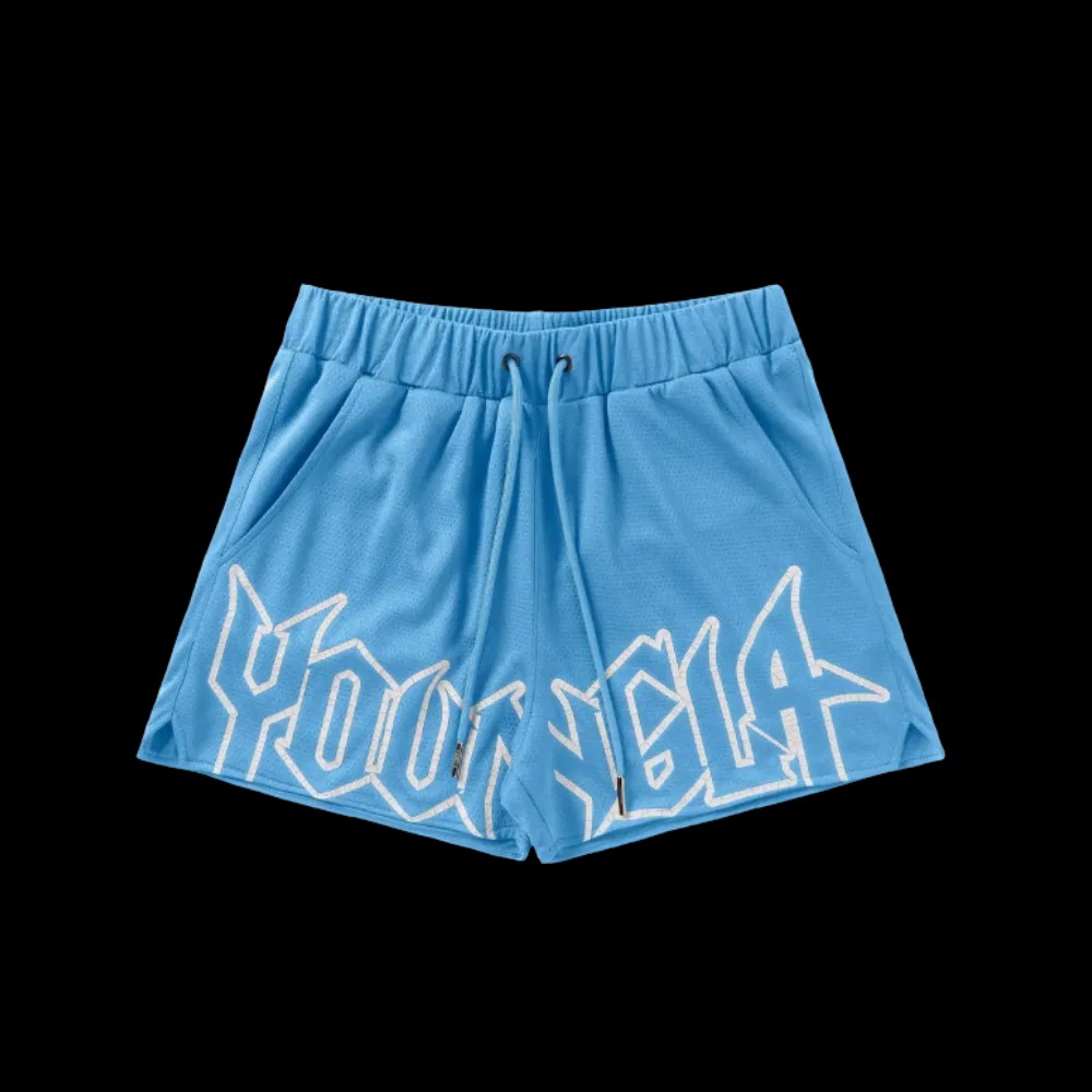 YoungLA All-Star Shorts Carolina Blue - HypeFly India View 1