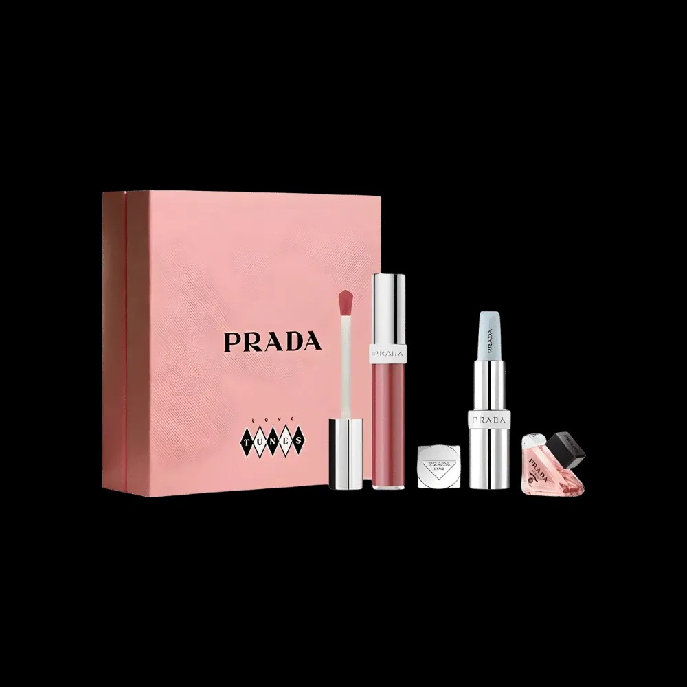 Prada Glass Lip Gloss Blue Lipstick Gift Set 2026 Valentine's Day Limited Edition - HypeFly India View 1
