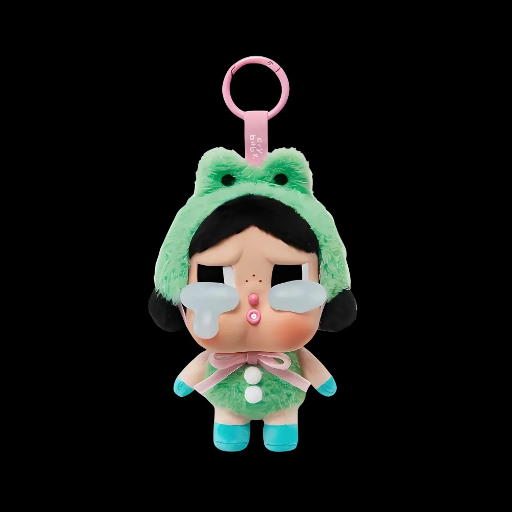 Pop Mart CryBaby Crying Again Series What A Frog Vinyl Face Plush - HypeFly India View 1