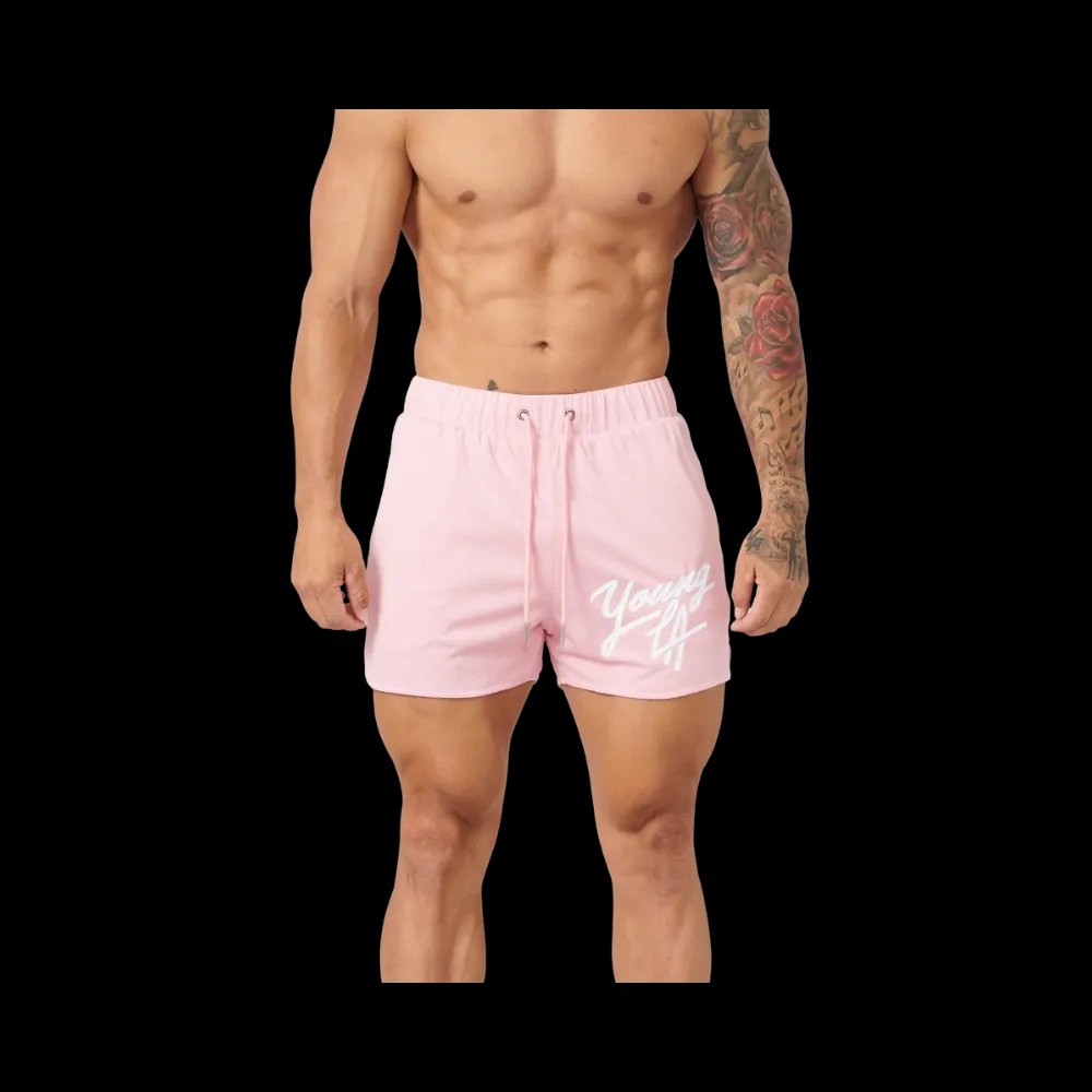 YoungLA Legacy Shorts Pink - HypeFly India View 1