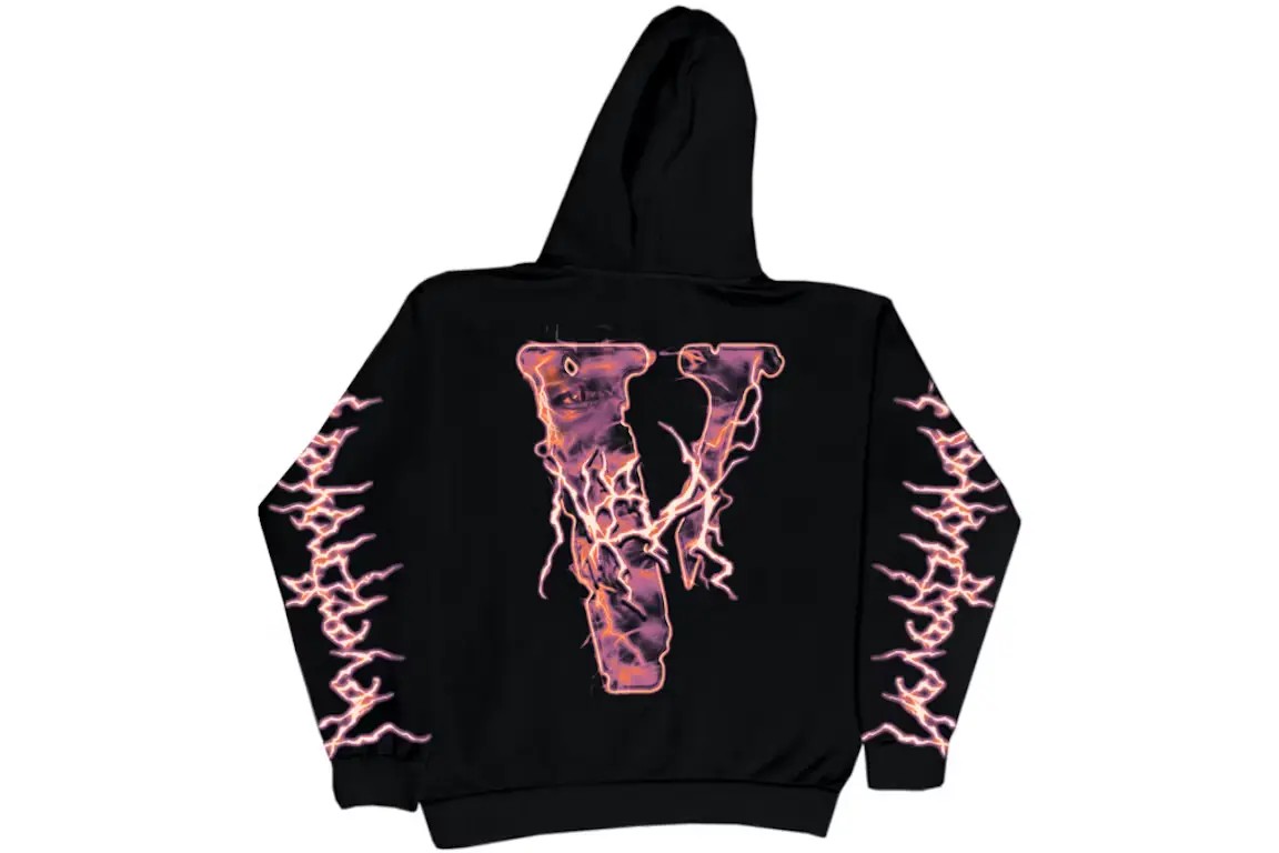 Vlone x Never Broke Again Eyes Hoodie Black - HypeFly India View 1