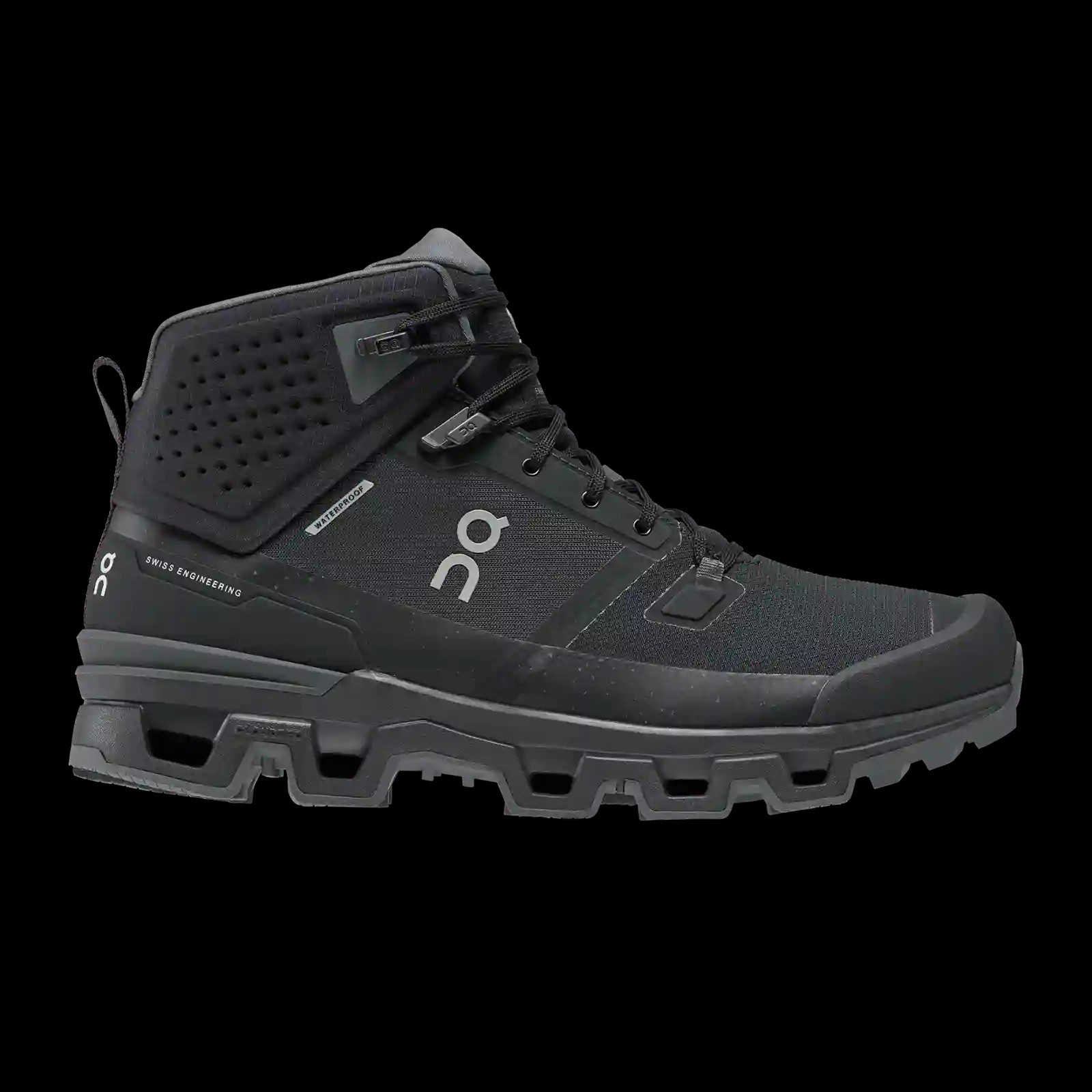 Cloudrock 2 Waterproof Black Eclipse On Running - HypeFly India View 1