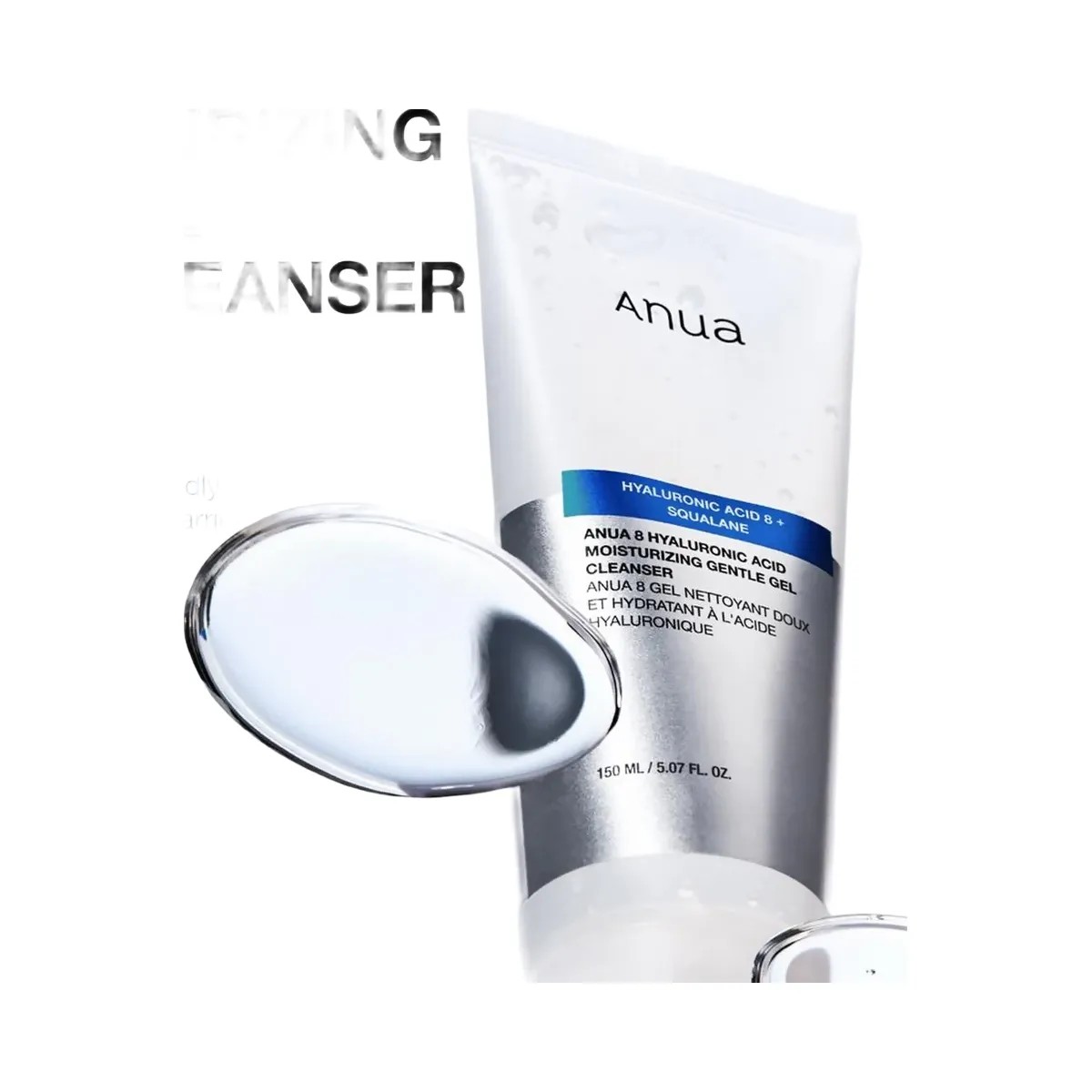 ANUA 8 Hyaluronic Acid Moisturizing Gentle Gel Cleanser - HypeFly India View 4