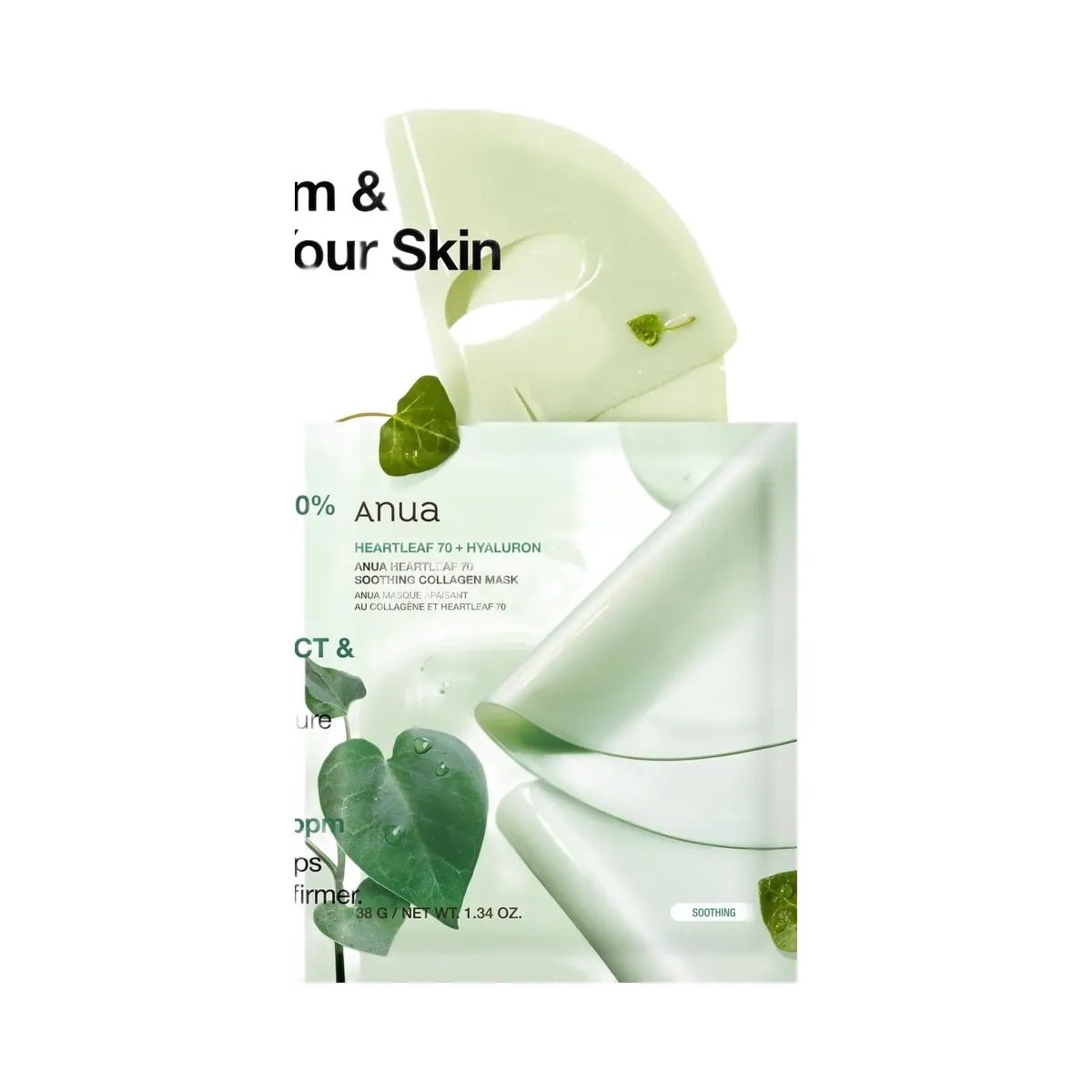 ANUA Heartleaf 70 Soothing Collagen Mask - HypeFly India View 4