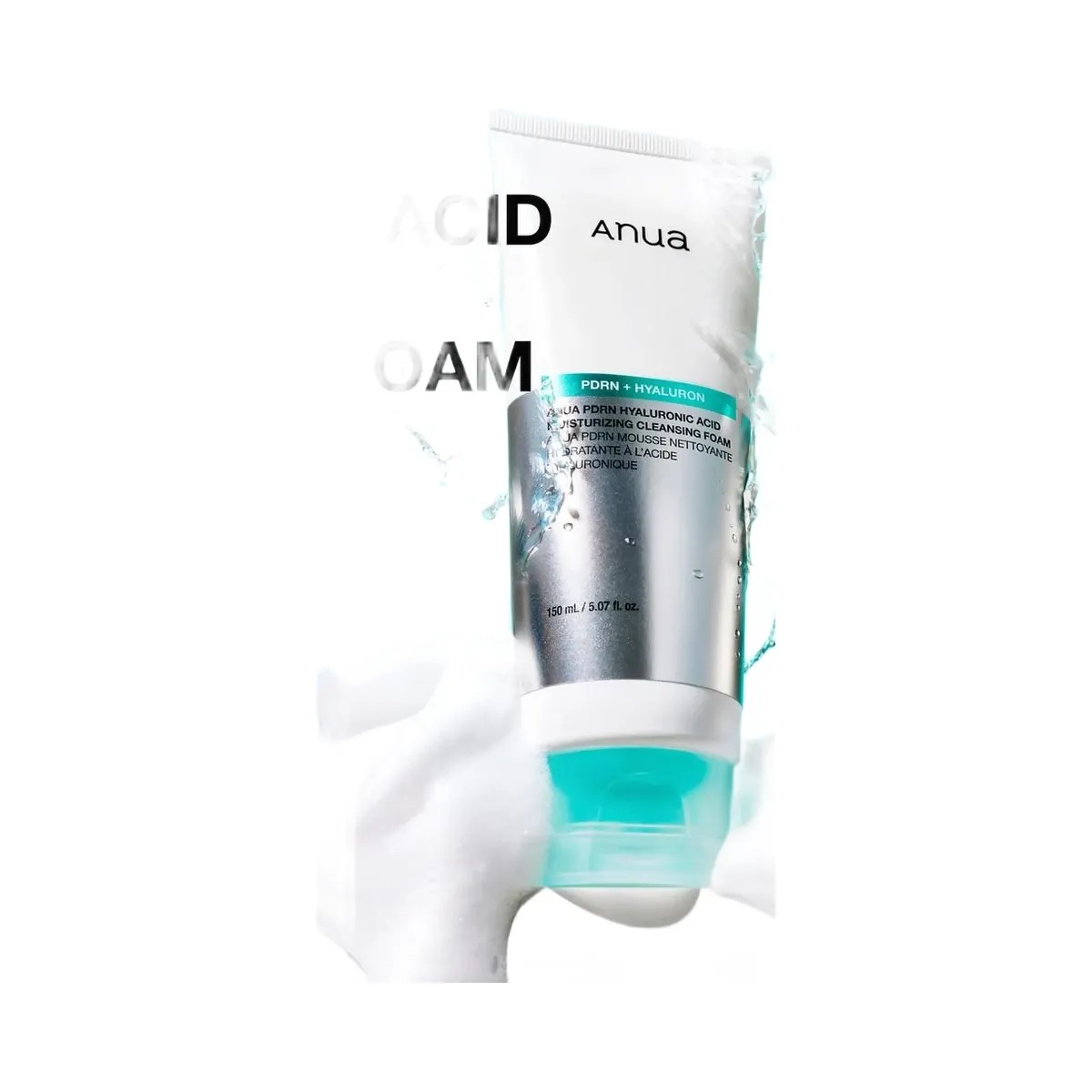ANUA PDRN Hyaluronic Acid Moisturizing Cleansing Foam - HypeFly India View 3
