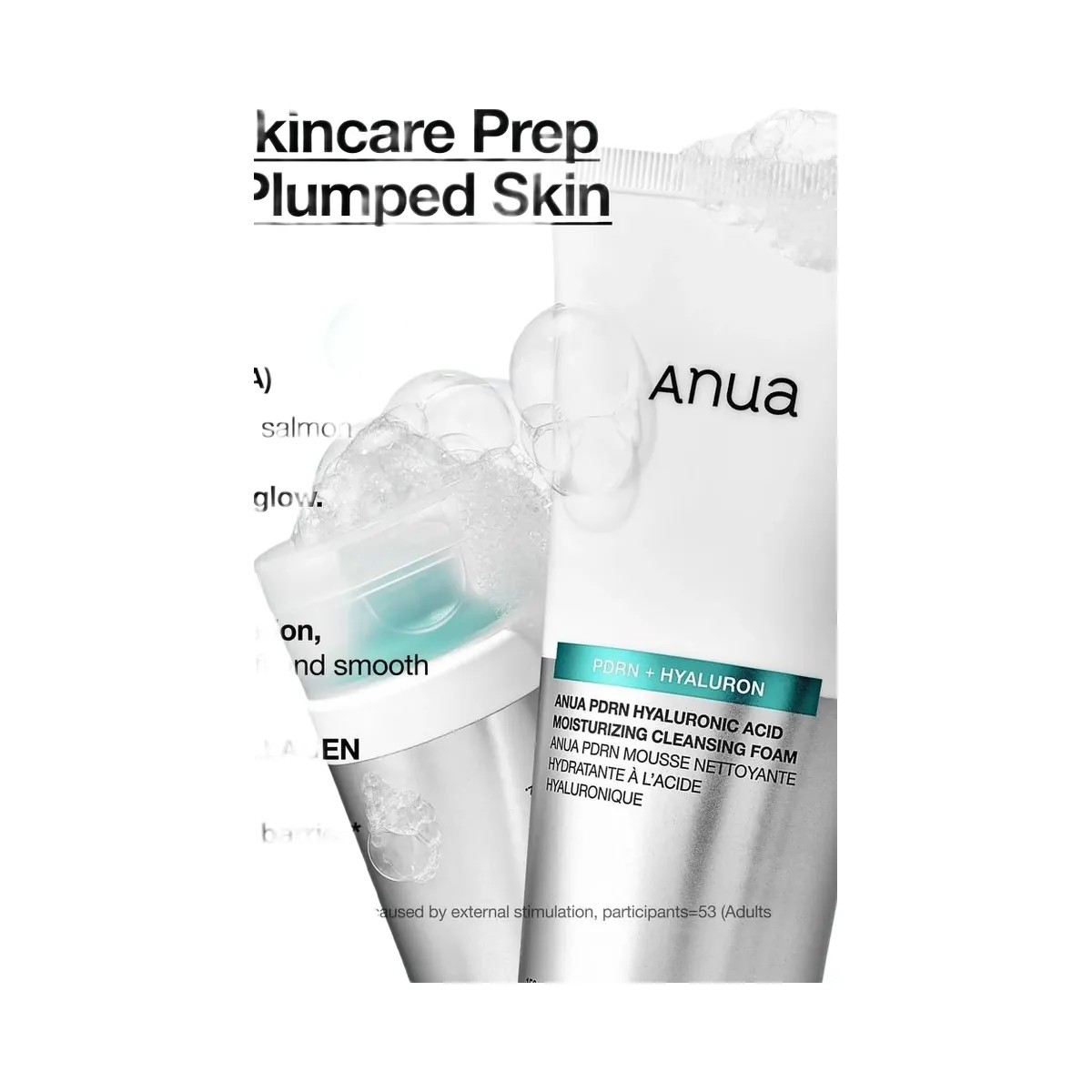 ANUA PDRN Hyaluronic Acid Moisturizing Cleansing Foam - HypeFly India View 4