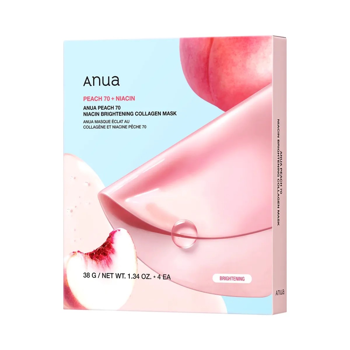 ANUA Peach 70 Niacin Brightening Collagen Mask - HypeFly India View 2