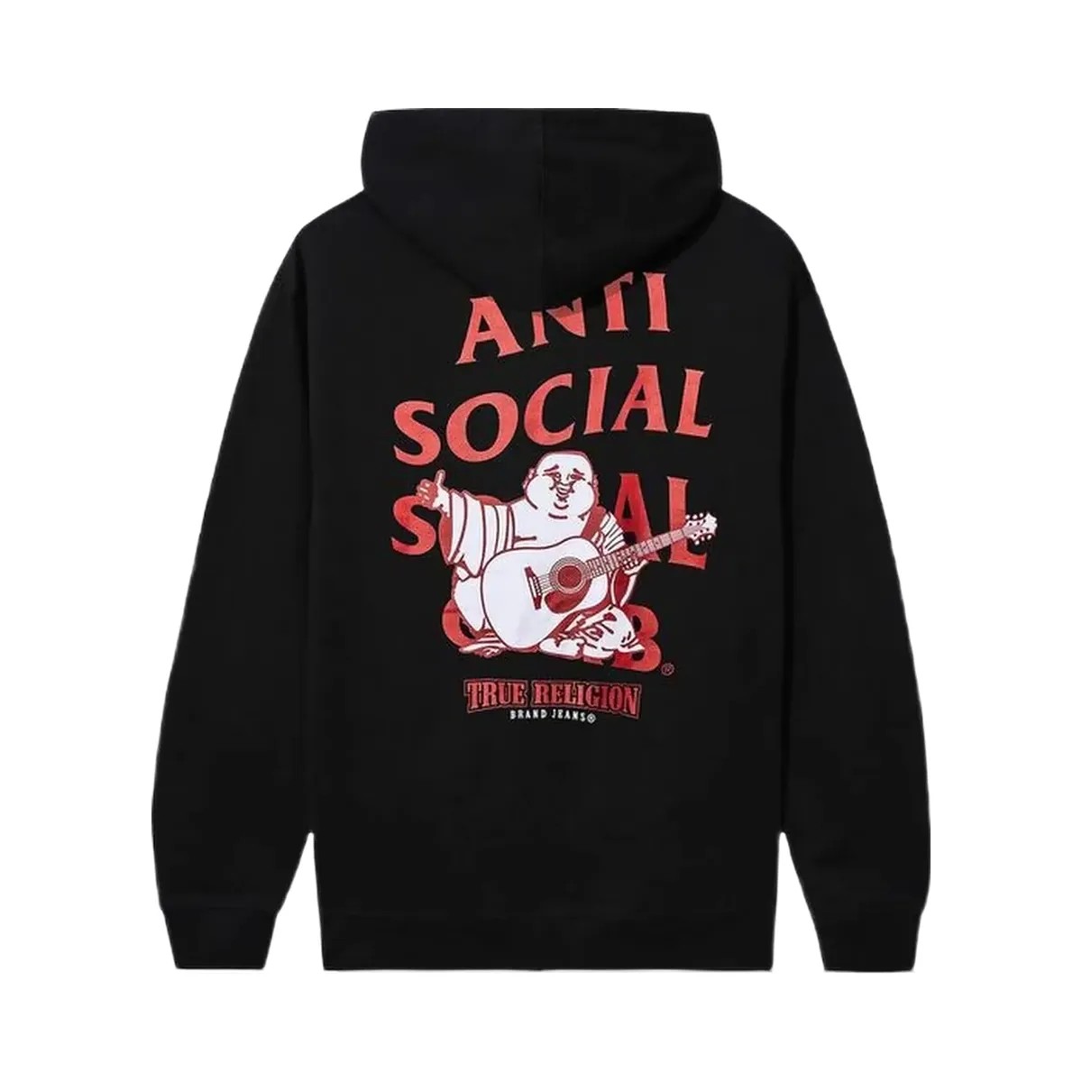 Assc Anti Social Social Club X True Religion Anti Truth Hoodie Black - HypeFly India View 1