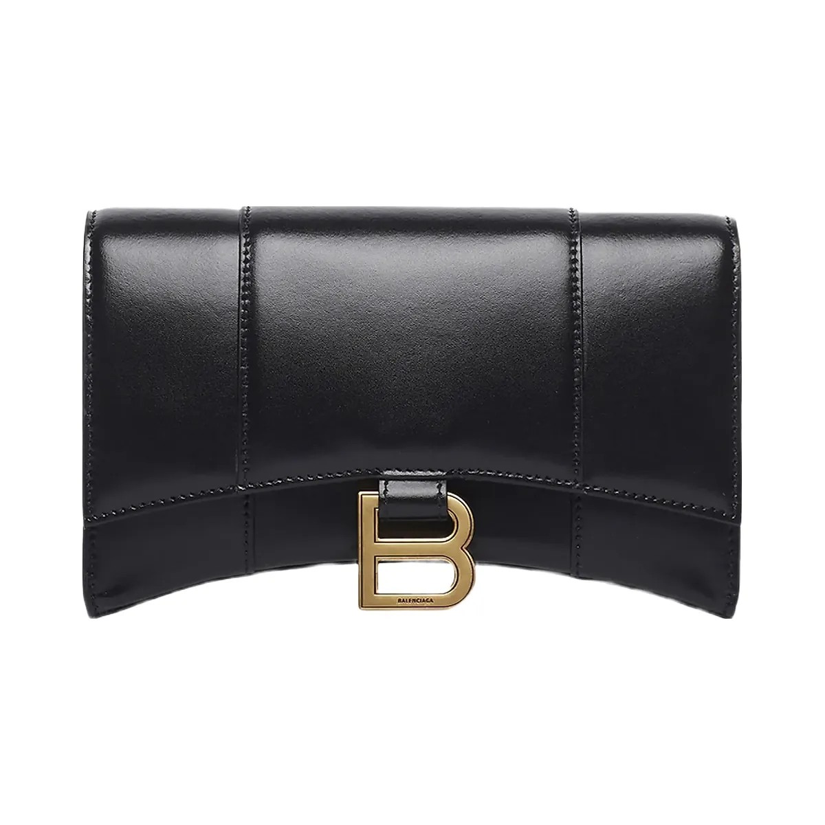 Balenciaga Hourglass Box Leather Wallet on Chain - HypeFly India View 6