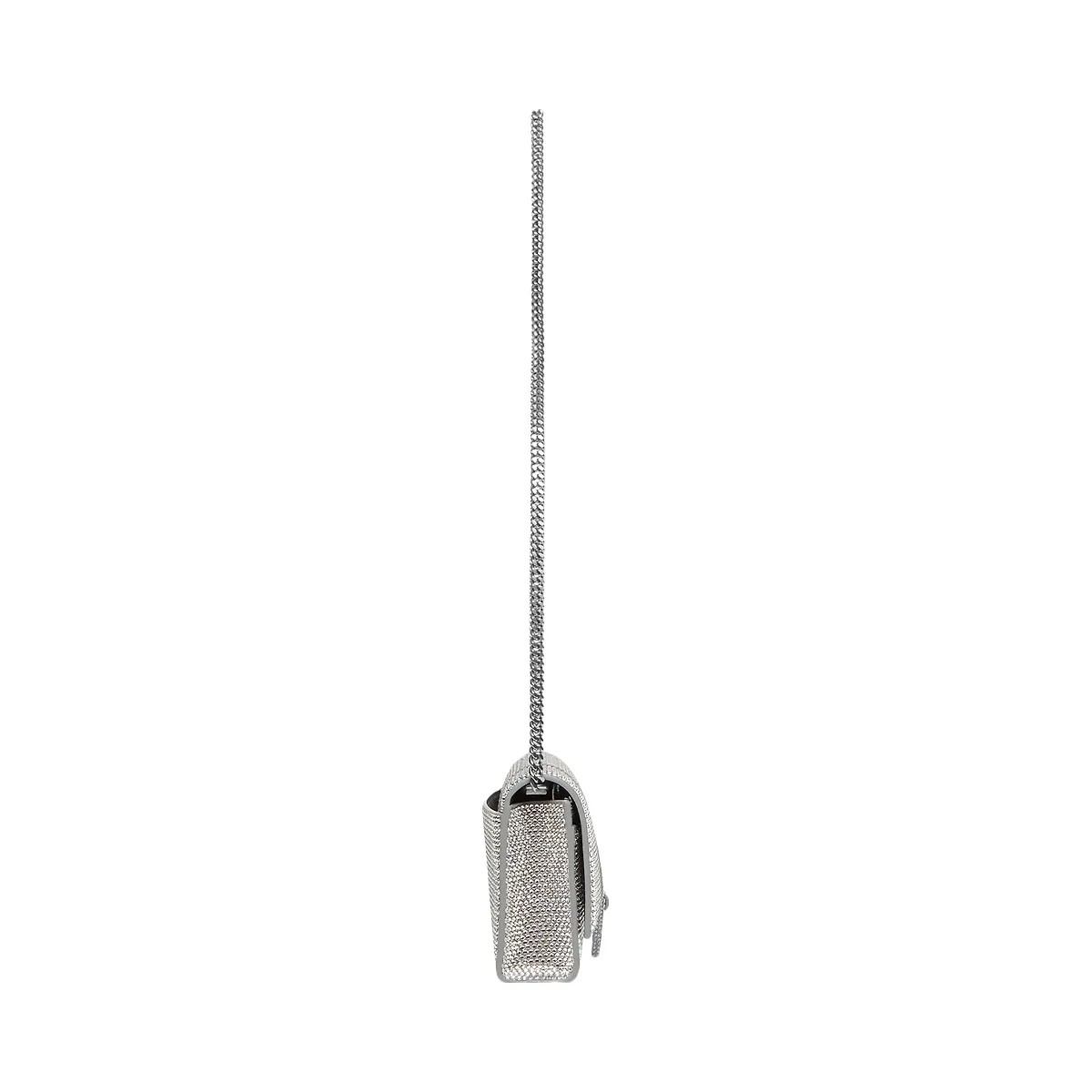 Balenciaga Hourglass Wallet On Chain With Rhinestones - HypeFly India View 3