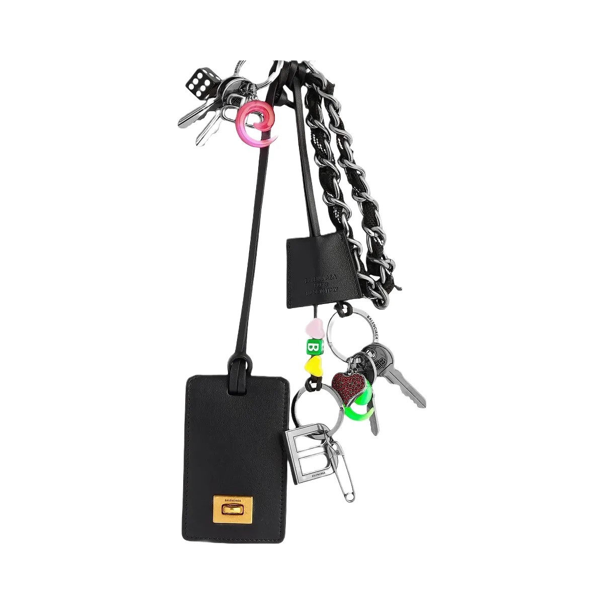 Balenciaga Keychain Rodeo Tag Full Charm - HypeFly India View 1