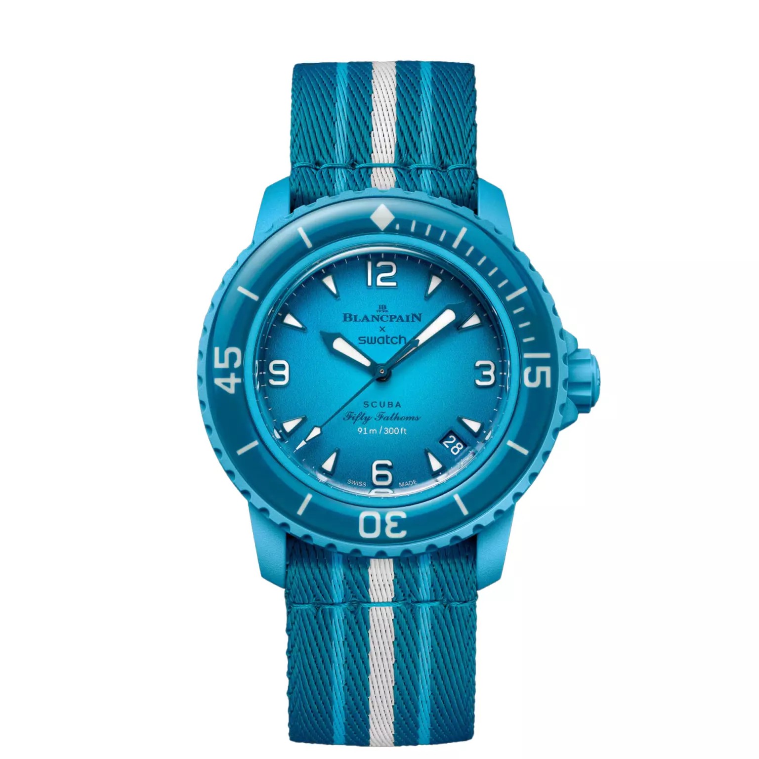 Swatch x Blancpain Blue Lagoon - HypeFly India View 1