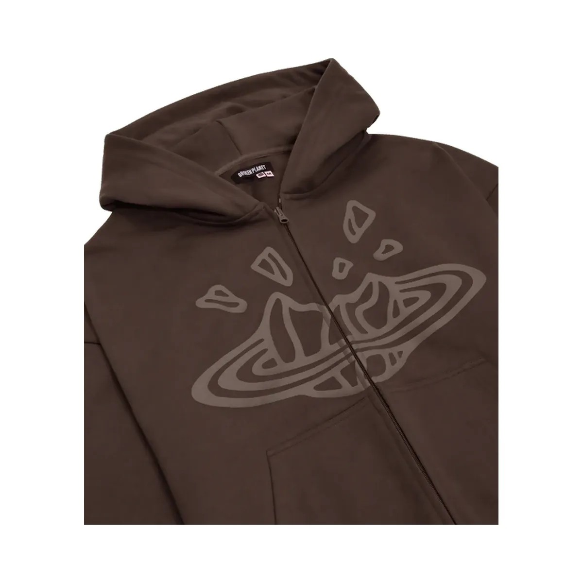 Broken Planet Zip Up Hoodie - HypeFly India View 4