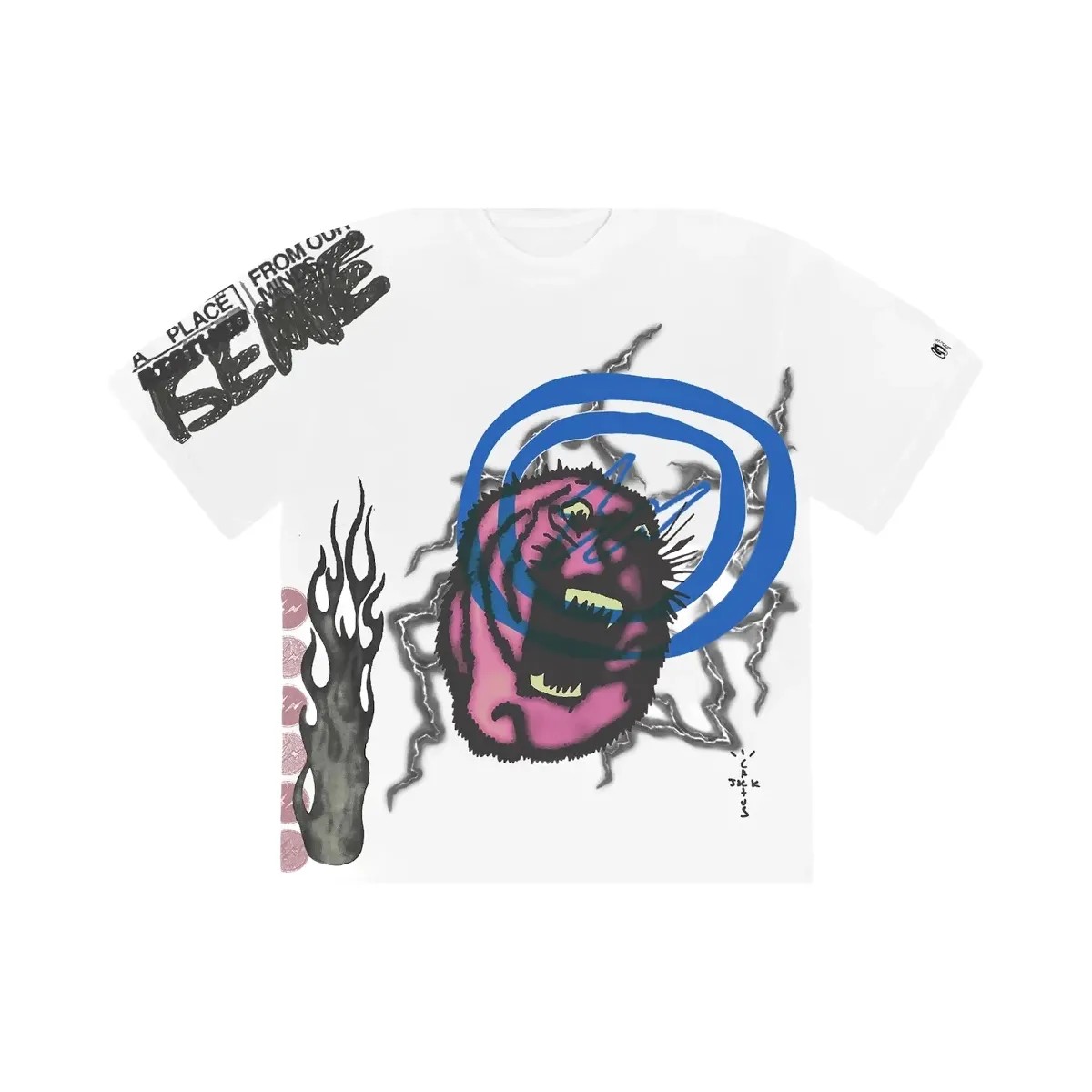Cactus Jack Mens Cactus Jack By Travis Scott For Fragment Sunrise T-Shirt - HypeFly India View 1