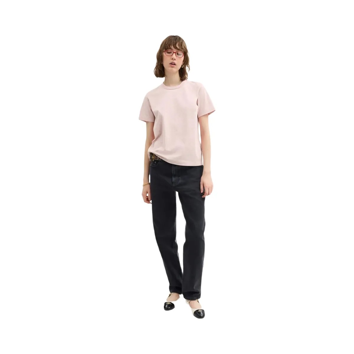 Coach All Over Signature T Shirt In Organic Cotton Pink Multi - HypeFly India View 2