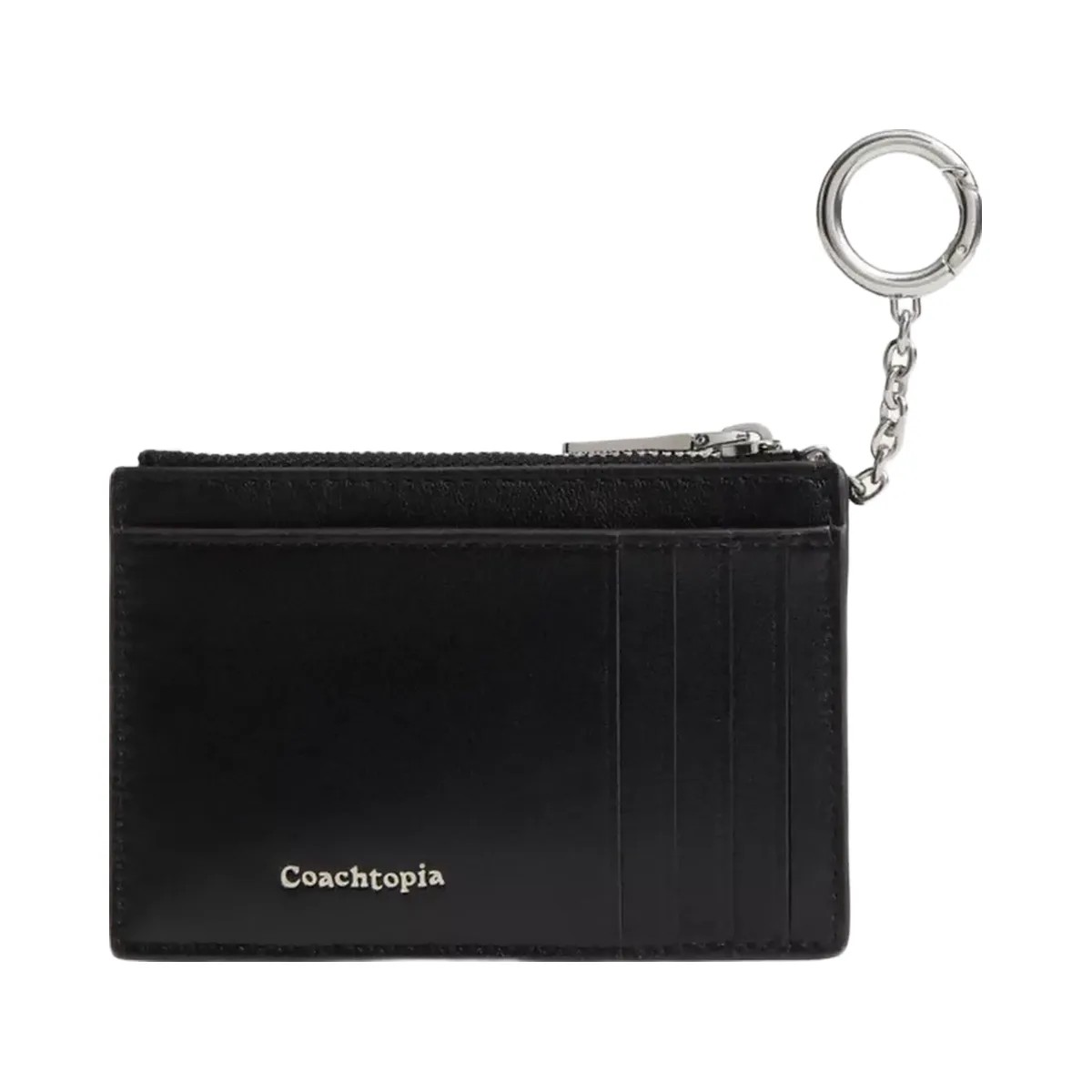 Coach Alter/Ego Zip Card Case With Key Ring in Black - HypeFly India View 2