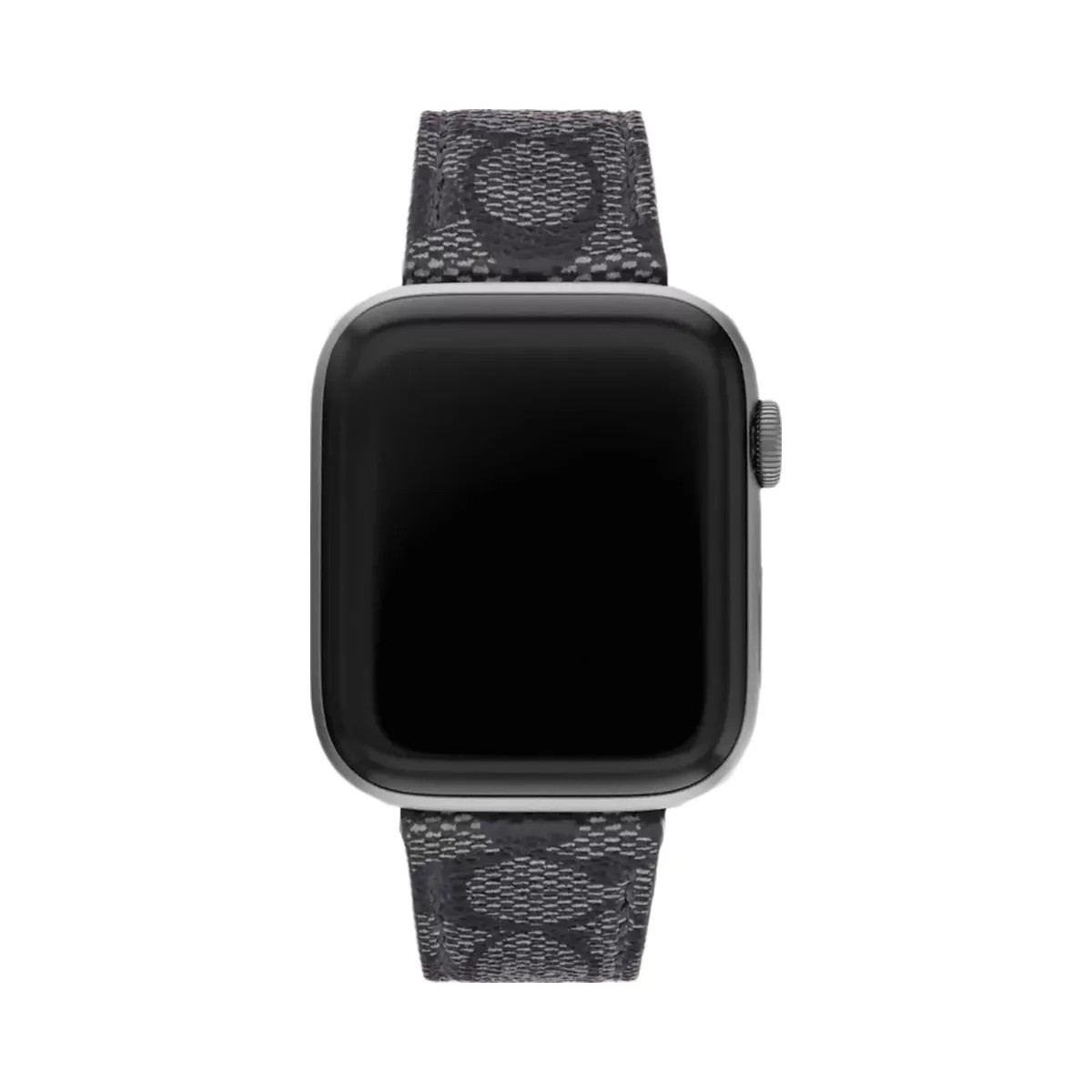 Coach Apple Watch® Strap, 42 Mm And 44 Mm in Graphite Gray - HypeFly India View 1