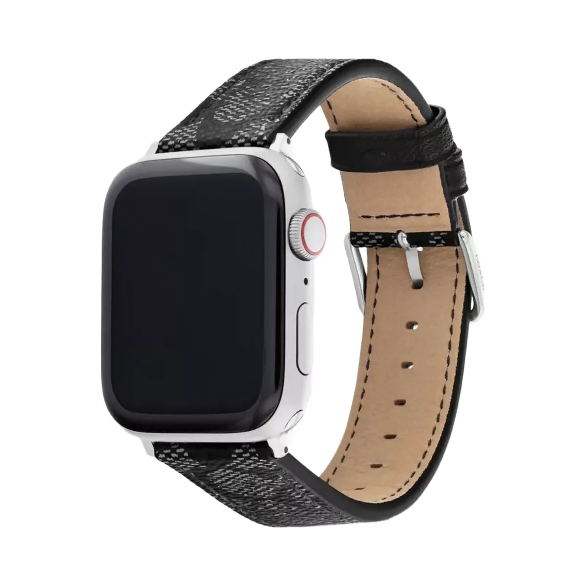 Coach Apple Watch® Strap, 42 Mm And 44 Mm in Graphite Gray - HypeFly India View 2
