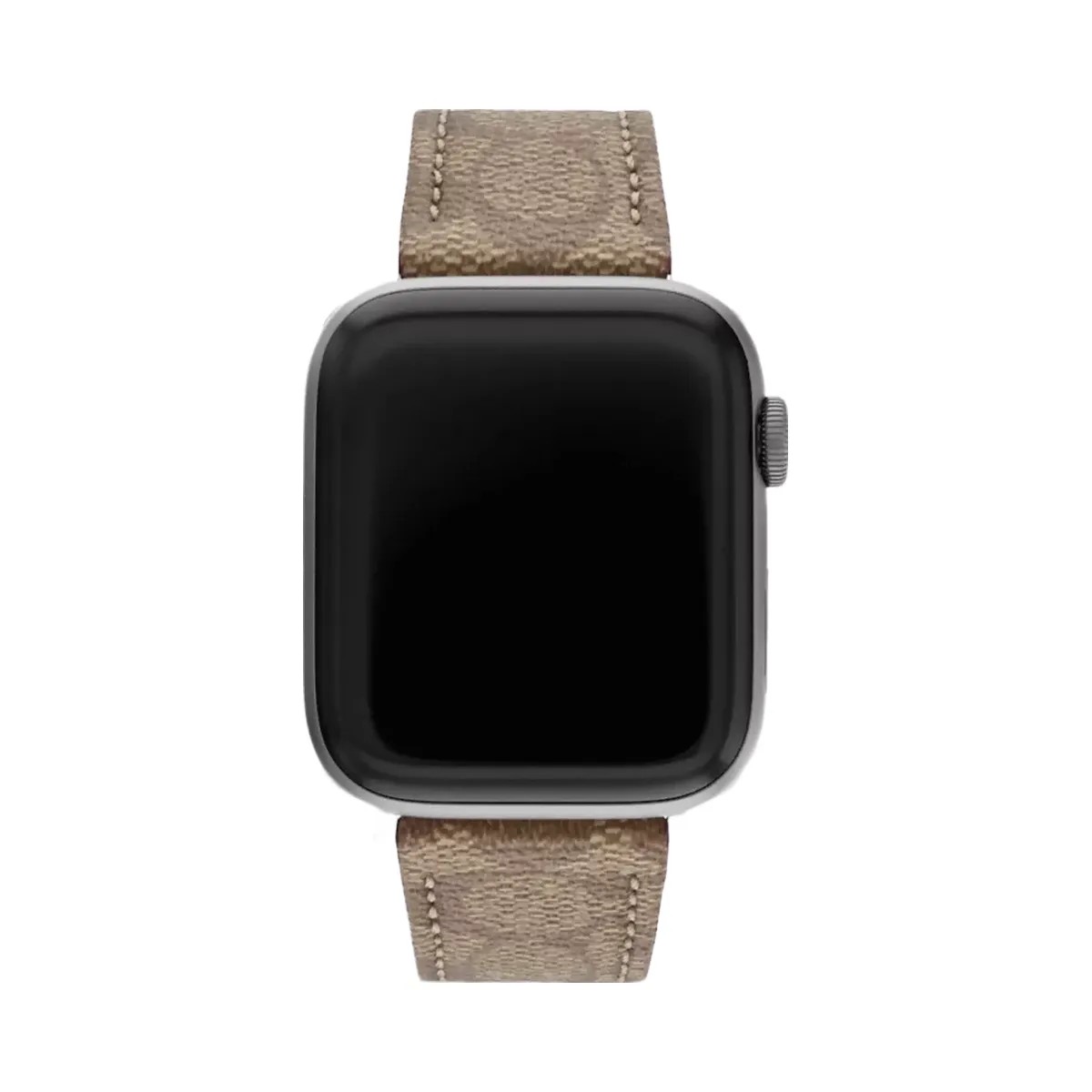 Coach Apple Watch® Strap, 42 Mm And 44 Mm in Khaki - HypeFly India View 1