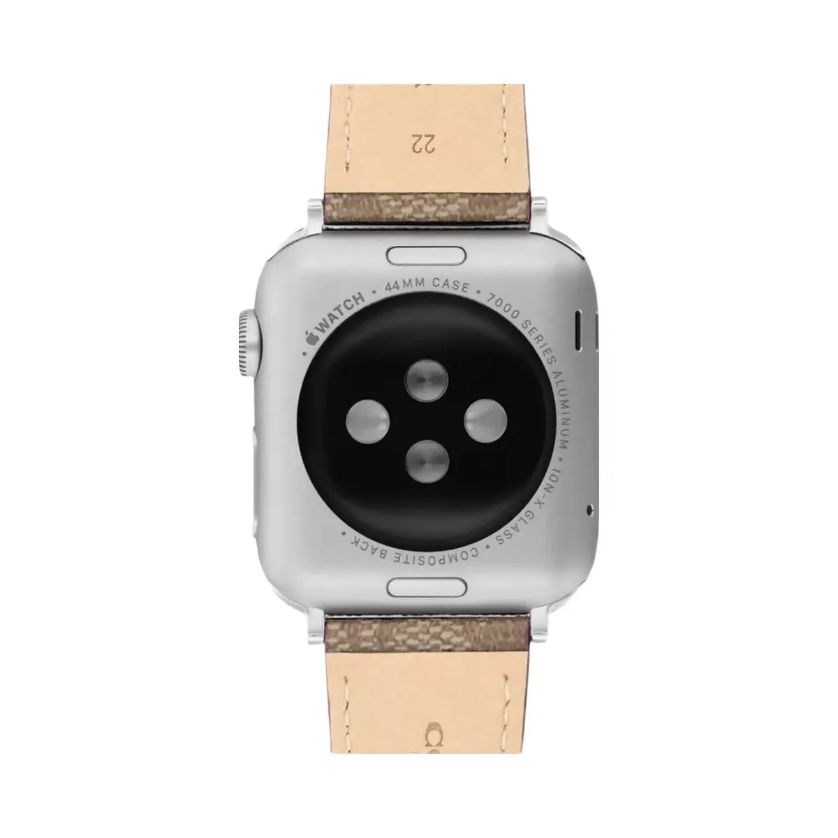 Coach Apple Watch® Strap, 42 Mm And 44 Mm in Khaki - HypeFly India View 3