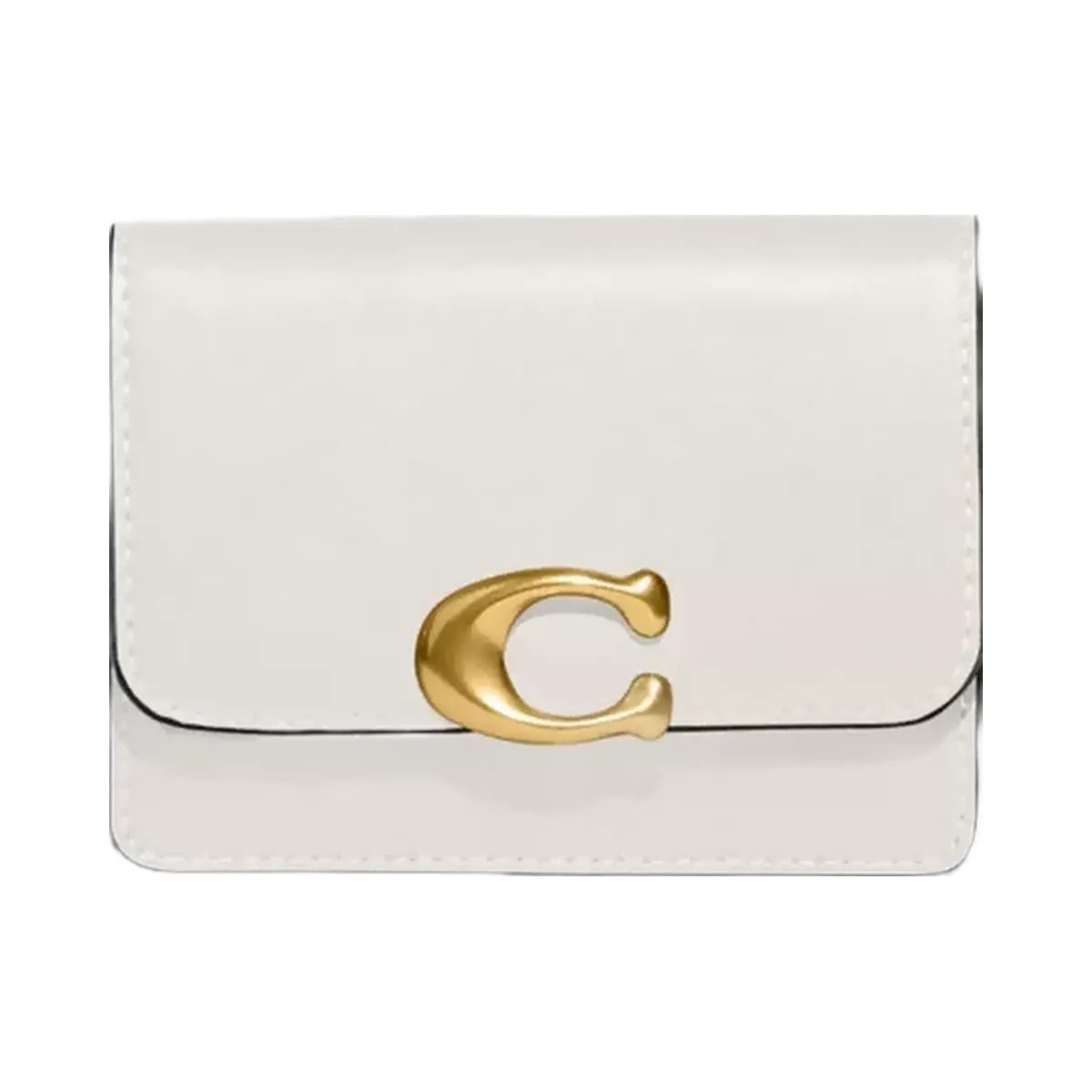 Coach Bandit Card Case in Brass Chalk - HypeFly India View 1