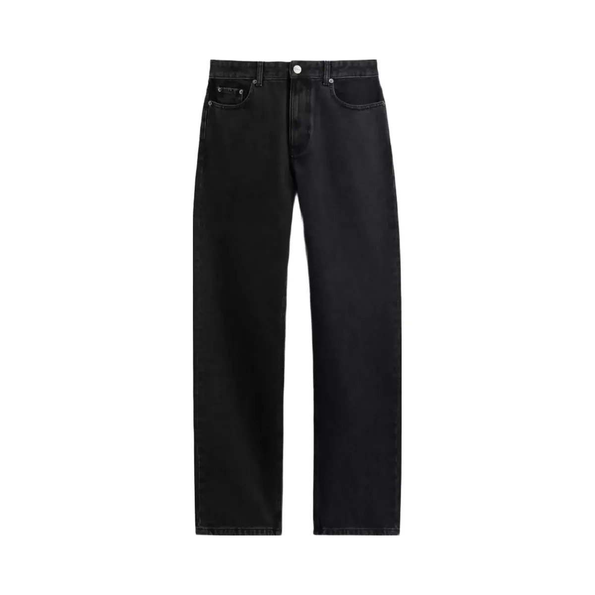 Coach Black Taper Jeans In Organic Cotton in Black - HypeFly India View 1