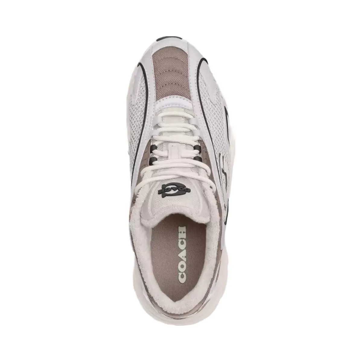 Coach Bolt Runner Sneaker in Light Grey Multi - HypeFly India View 3
