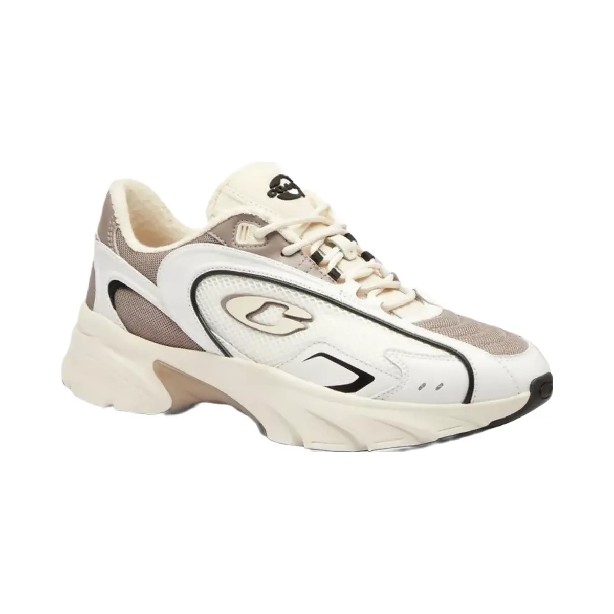 Coach Bolt Runner Sneaker in Light Grey Multi - HypeFly India View 1