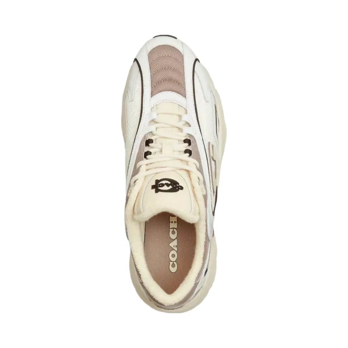 Coach Bolt Runner Sneaker in Light Grey Multi - HypeFly India View 3