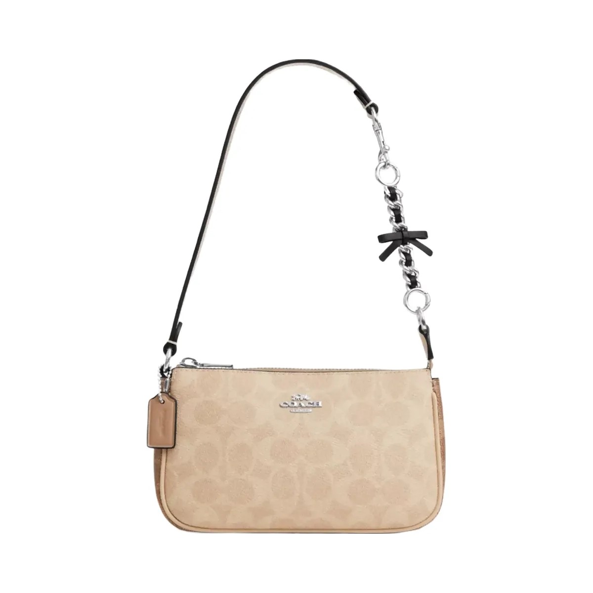 Coach Bow Strap Extender in Silver Silver Black - HypeFly India View 2
