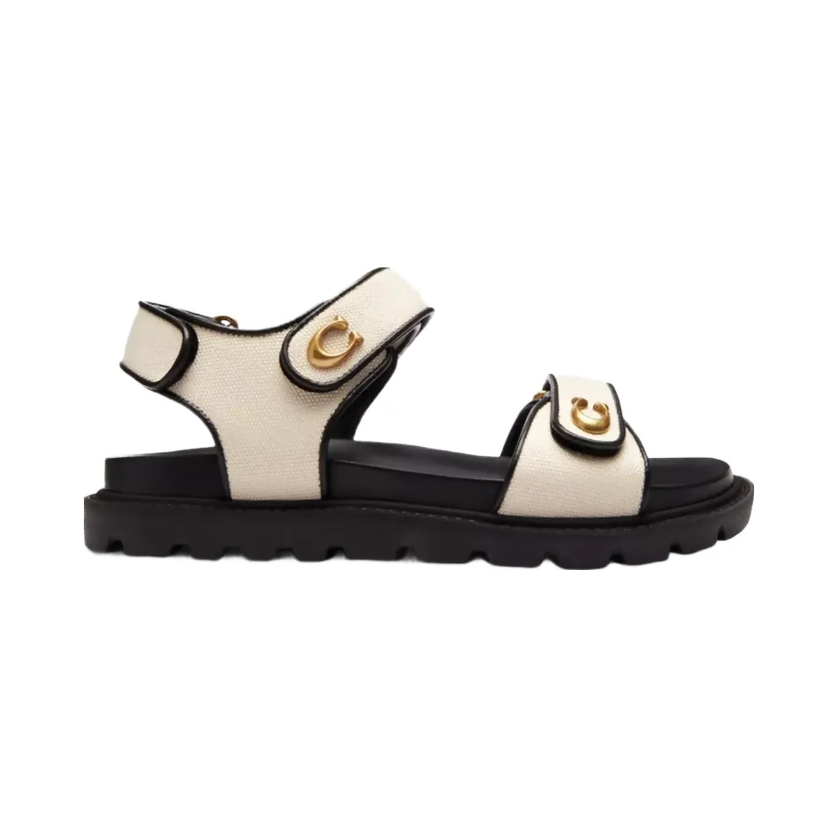 Coach Brynn Sandal in Chalk & Black - HypeFly India View 2