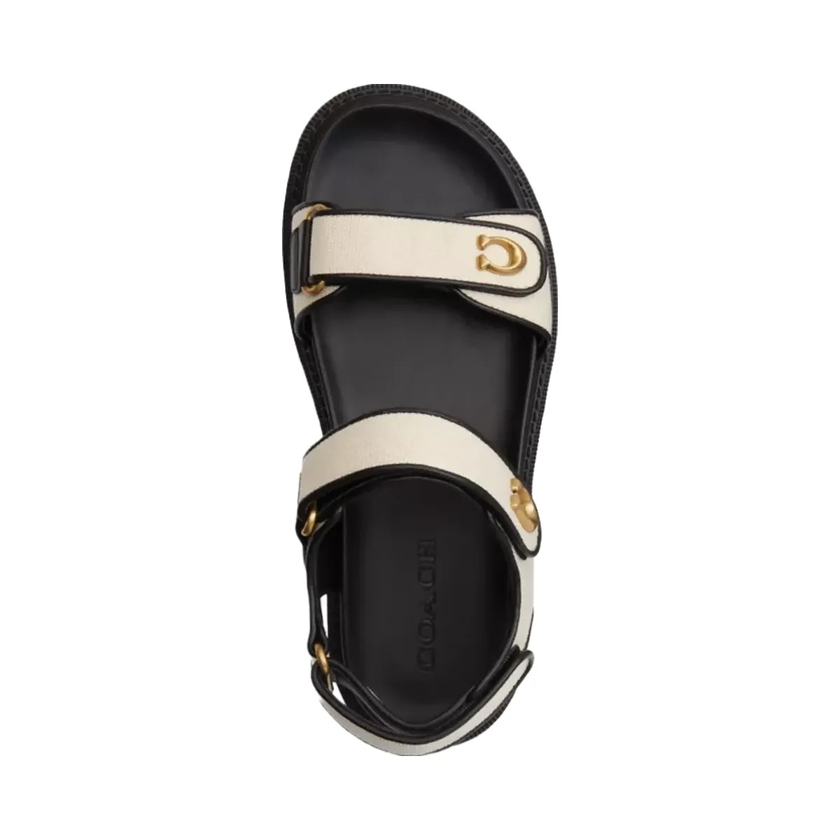 Coach Brynn Sandal in Chalk & Black - HypeFly India View 3
