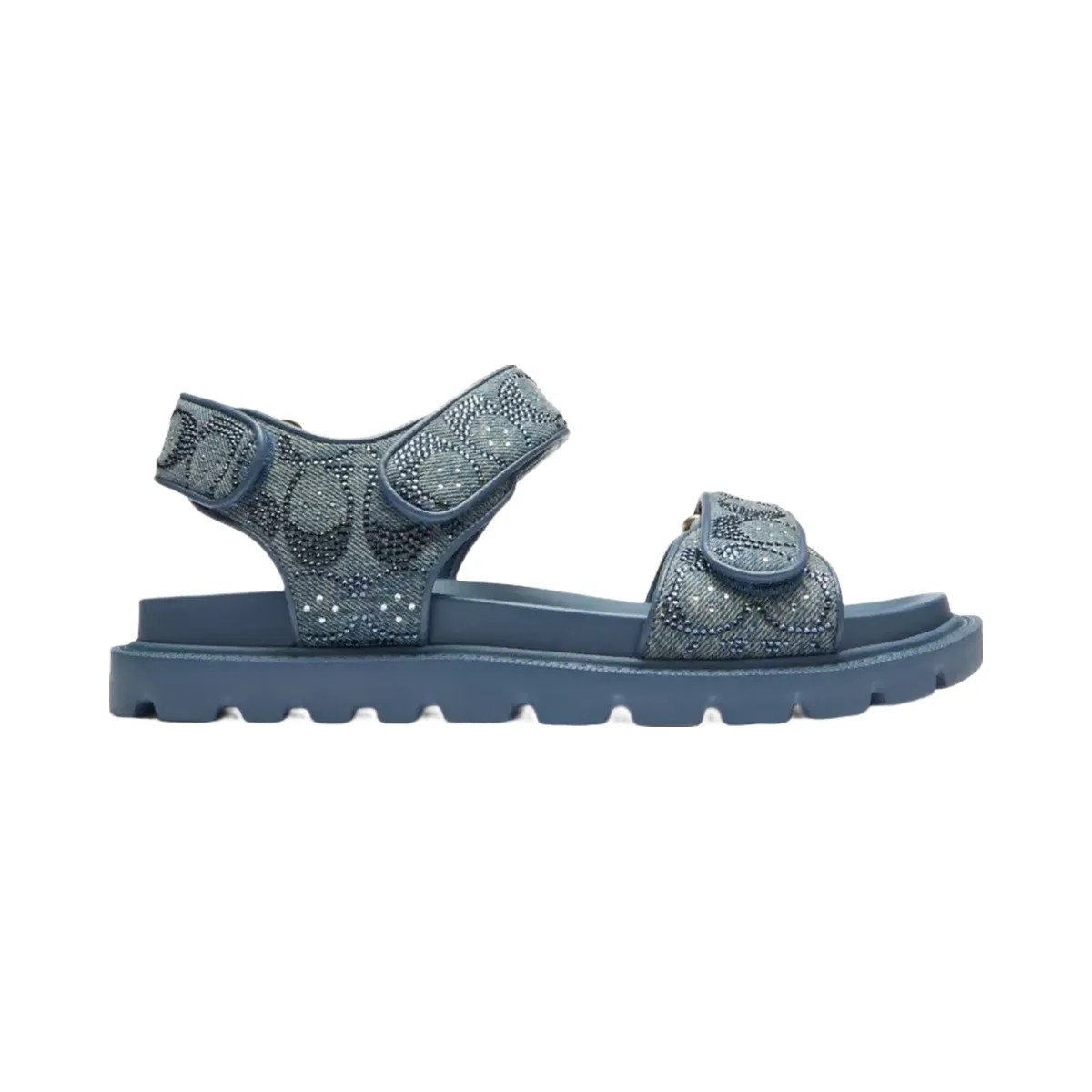 Coach Brynn Sandal In Crystal Signature Denim in Denim - HypeFly India View 2