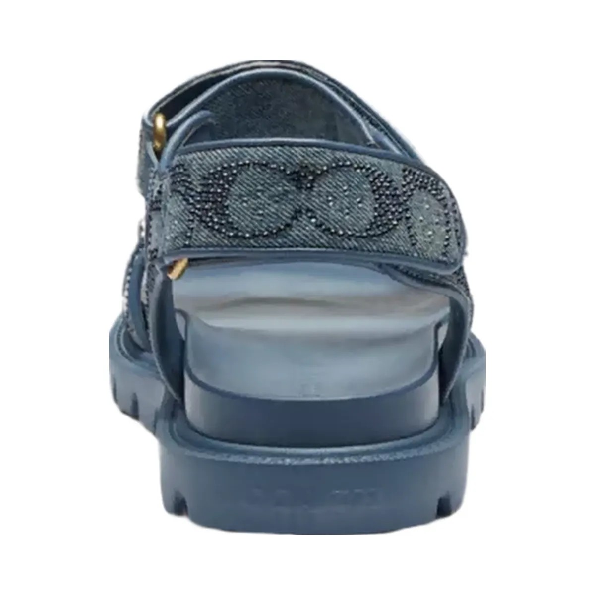 Coach Brynn Sandal In Crystal Signature Denim in Denim - HypeFly India View 4