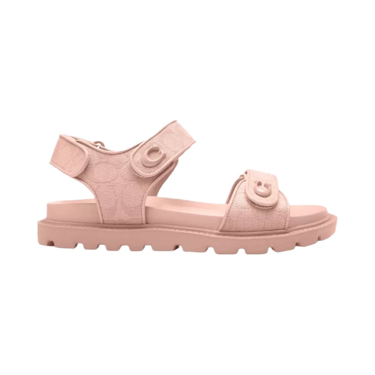 Coach Brynn Sandal In Signature Canvas in Candy Pink - HypeFly India View 2