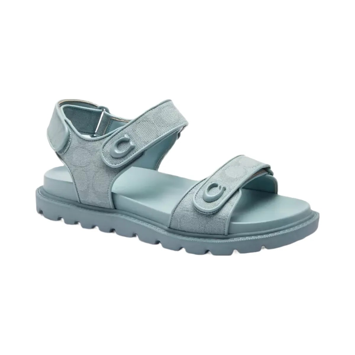 Coach Brynn Sandal In Signature Canvas in Sea Mist - HypeFly India View 1