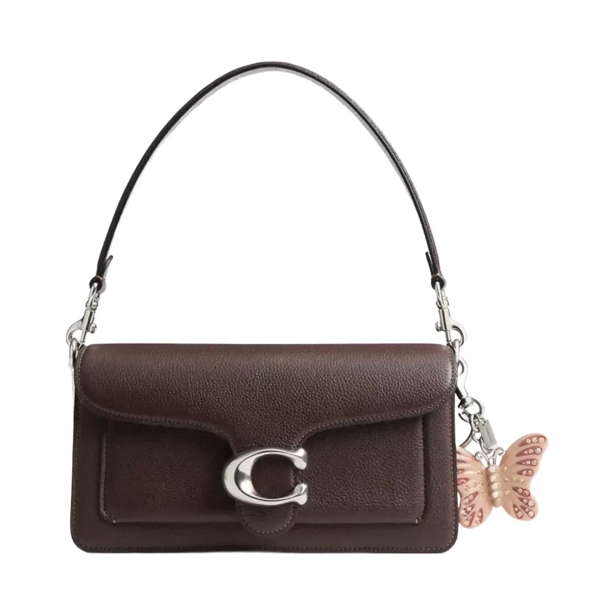 Coach Butterfly Bag Charm in Silver Cream - HypeFly India View 2