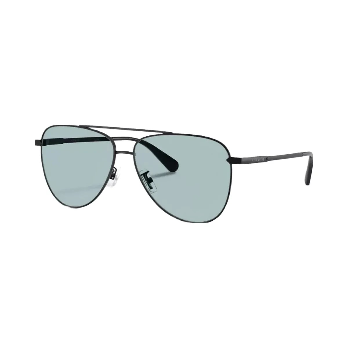 Coach C Hardware Metal Pilot Sunglasses in Black Blue - HypeFly India View 1