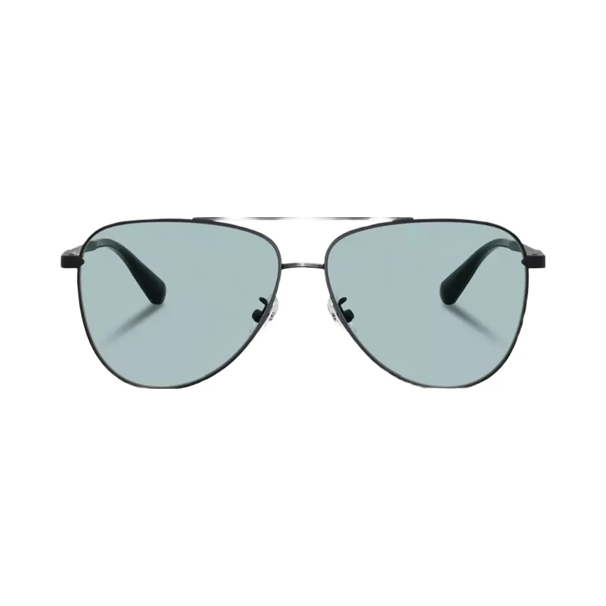 Coach C Hardware Metal Pilot Sunglasses in Black Blue - HypeFly India View 3