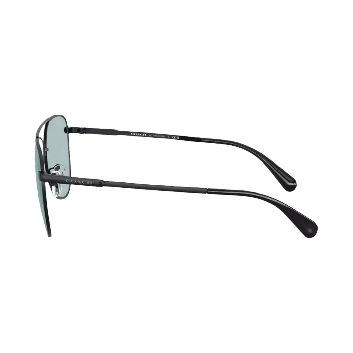 Coach C Hardware Metal Pilot Sunglasses in Black Blue - HypeFly India View 4