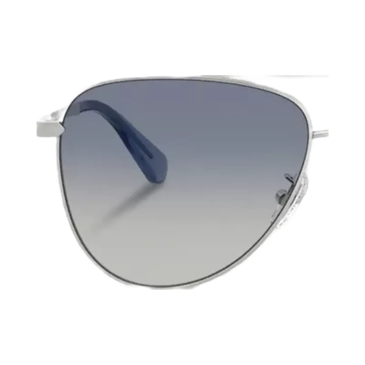 Coach C Hardware Metal Pilot Sunglasses in Silver Blue - HypeFly India View 3