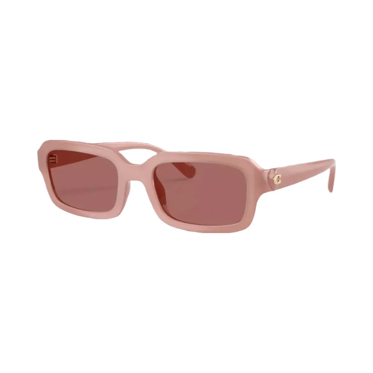 Coach C Heart Narrow Square Sunglasses in Pink - HypeFly India View 1